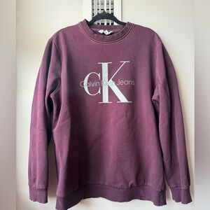 Calvin Klein Maroon Sweatshirt